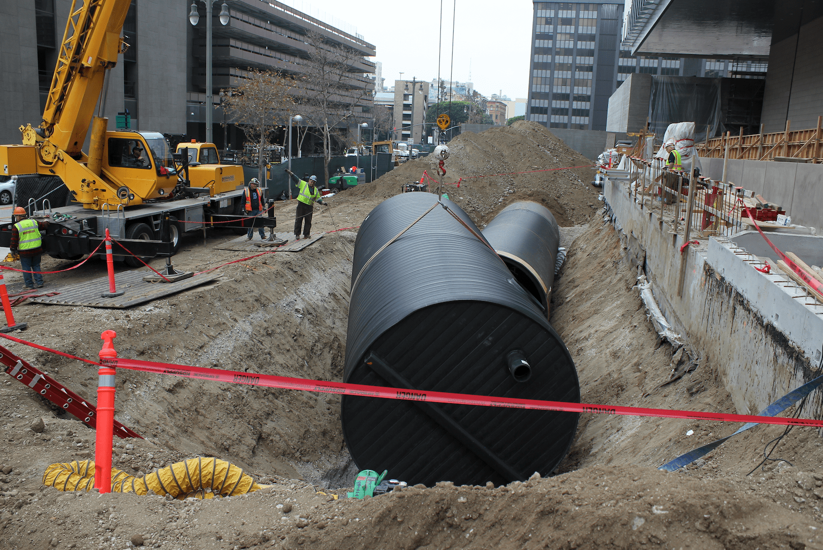  Weholite rainwater harvesting system with 6m deep pumping station  
